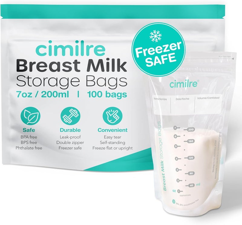 Cimilre Breast Milk Storage Bags - 100 Pack - Image 1
